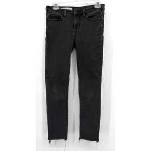 Anthropologie‎ Pilcro And The Letterpress Sz 26 Black Denim Legging Skinny Jeans